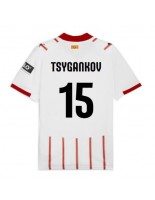 Moške Nogometnih dresov Girona Viktor Tsyhankov #15 Domači 2025-26 Kratki rokavi Moške Nogometnih dresov Girona Viktor Tsyhankov #15 Domači 2025-26 Kratki rokavi